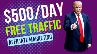 $500 Day New! Free Traffic Method Affiliate Marketing 🔥🔥 #affiliatemarketing #makemoneyonline