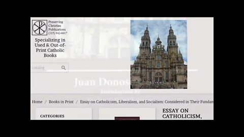 Counter-Revolutionary Bookshelf: “Catholicism, Liberalism, and Socialism,” by Donoso Cortes