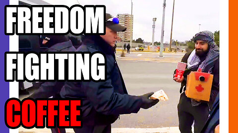 Cops Bring Pally Freedom Protestors Coffee