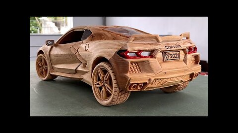 Wood Carving - 2020 Chevrolet Corvette C8 -