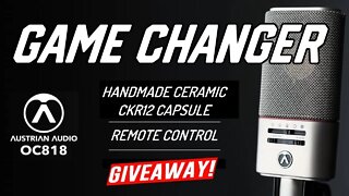 GIVEAWAY! Game Changer Microphone Austrian Audio OC818 Remote Control CKR12 Capsule Dual Output DEMO