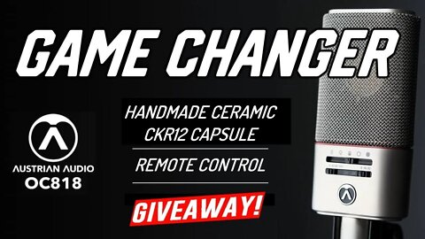 GIVEAWAY! Game Changer Microphone Austrian Audio OC818 Remote Control CKR12 Capsule Dual Output DEMO