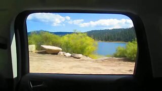 View Of Big Bear Lake From The Back Seat Of A Ford Explorer