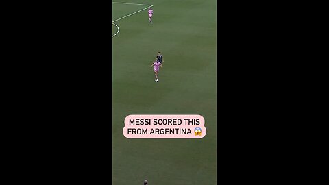 Messi scored this from ARGENTINA 😱