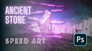 I Create ANCIENT STONE┃Photoshop Speed Art Manipulation┃Digital Painting