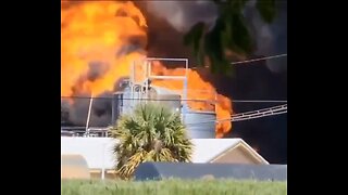 Huge Chemical Plant Fire In Brunswick, Georgia