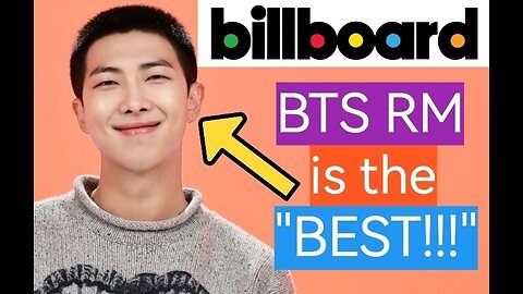 BTS RM "RECOGNIZED" by BILLBOARD!!!