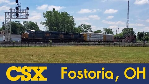 CSX Racks towards Toledo, OH though Fostoria, OH