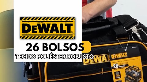 Dewalt tool bag with 26 pockets robust polyester.