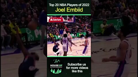 Joel Embiid is a rising star among the top NBA Player in 2022 | Top NBA Players #Shorts