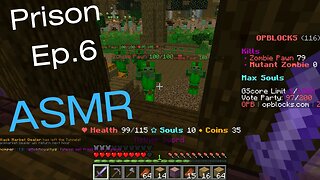 Minecraft ASMR 😴| Minecraft Prison ⛓️ Episode 6 | Keyboard Sounds & Whispering 💤