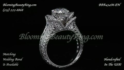 Small Hand Engraved Blooming Beauty Ring BBR434M-HE Updated Video
