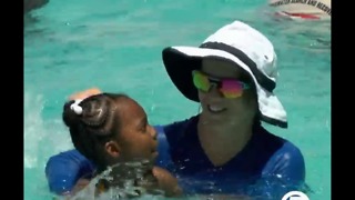 Swimmers join World's Largest Swimming Lesson
