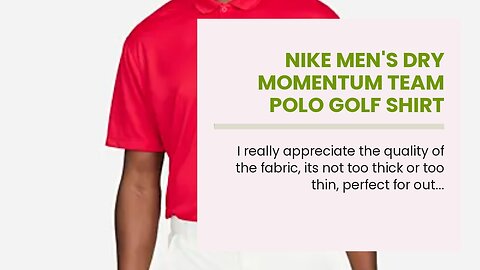 NIKE Men's Dry Momentum Team Polo Golf Shirt