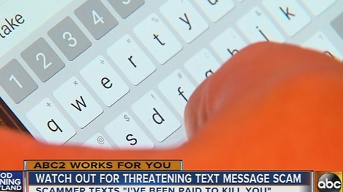 Police warn of threatening text message scam in Maryland