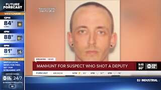 Florida sheriff's deputy shot during traffic stop; manhunt underway