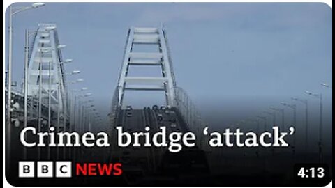 Ukraine: Two dead after 'attack' on Crimea bridge - BBC News