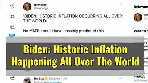 Biden: Historic Inflation Happening All Over The World #shorts