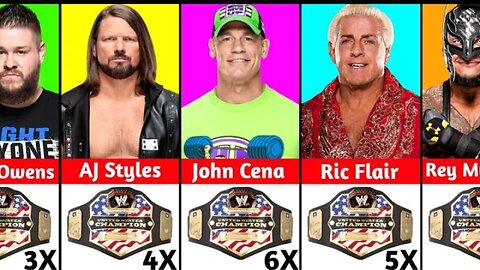 Most WWE United States Championship Winners