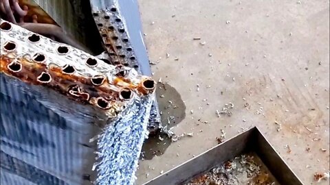 Remove Aluminum from Copper Tubing Easily - BackYard Scrapping - Scrap metal