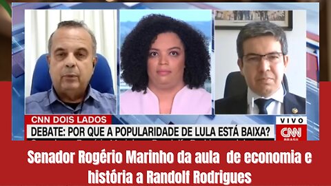 André Marinho da aula de economia a Randolfe Rodrigues