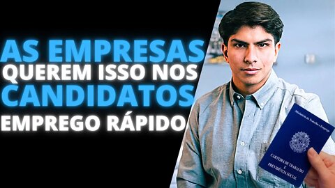 As 3 EXIGÊNCIAS das EMPRESAS para TE contratar!!