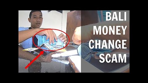 BALI money change SCAM caught on camera!! + How to get your money back