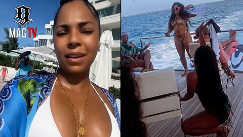 Ashanti & Sister Kenashia Turn Up During Vacation In The Bahamas! 🏝