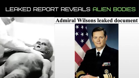 UAPs that traverse dimensions and Alien Body Recovered | The Admiral Wilson Memo