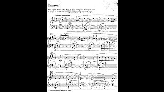 Chanson - Solo Piano