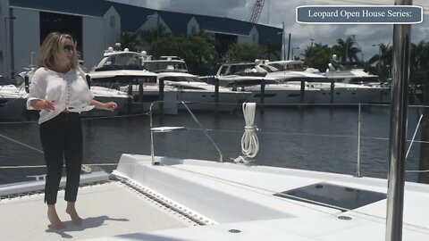 E8 This Cat is HOT, Walkthrough Tour of Leopard 58 Catamaran Sailboat