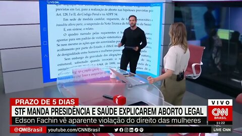 STF manda Presidência e Ministério da Saúde explicarem políticas sobre aborto legal@SHORTS CNN