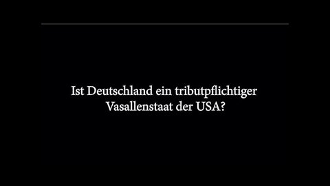 #Deutschland ist ein tributpflichtiger Vasallenstaat der #USA‼️Von Dr. Holger #Strohm