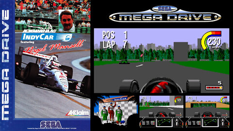 NEWMAN/HASS INDYCAR: FEATURING NIGEL MANSELL (Mega Drive / Genesis)(Gameplay)