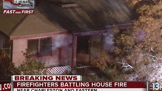 Fire breaks out at home near Charleston and Eastern