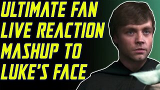 ULTIMATE LIVE FAN REACTIONS TO LUKE SKYWALKER'S FACE REVEAL IN MANDALORIAN CHAPTER 16