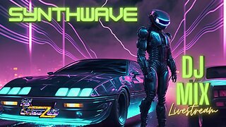 Synthwave DJ MIX Livestream #6 with Visuals - Presented by DJ Cheezus