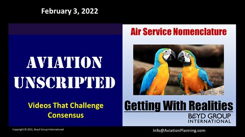 Air Service Nomenclature: Getting with Realities