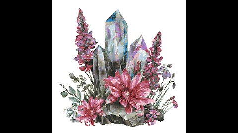 MYSTIC CRYSTALS Cross Stitch Pattern by Welovit | welovit.net | #welovit