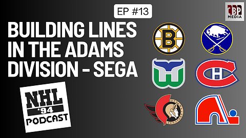 Building Lines For The Genesis NHL '94 (Adams Division) - with Angryjay93