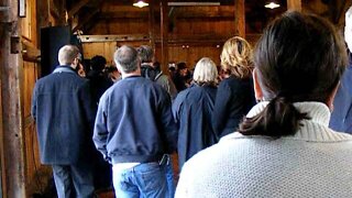 The Red barn in Hollis for the Ron Paul event.AVI