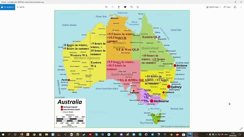 How I would have the Time Zones in Australia