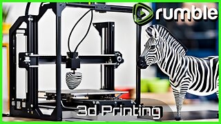 3d Printing Zebra Themed Rumble Logo