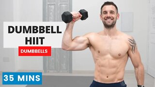 INTENSE DUMBBELL HIIT | Get Lean & Muscular | 35 Mins | 8 Exercise Circuit | #CrockFitApp