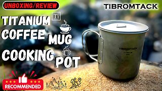 Ultralight Titanium Coffee Mug Camping Pot - Unboxing/Review