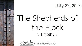 The Shepherds of the Flock - 1 Timothy 3