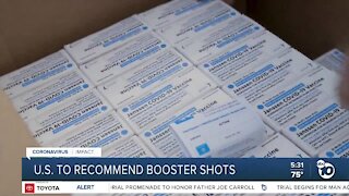 US expected to recommend COVID-19 vaccine booster shots