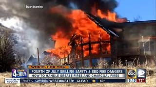 July 4 grilling safety and BBQ fire dangers