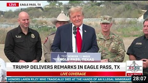 FULL SPEECH: President Donald J. Trump to Visit Eagle Pass, Texas - 2/29/24