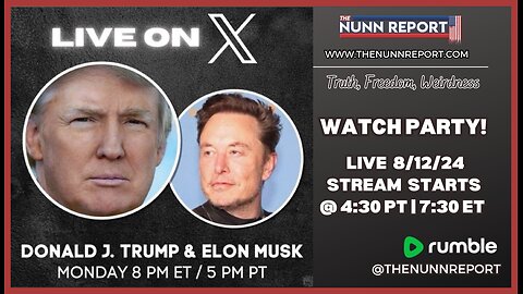 Elon Musk – Donald Trump Interview [LIVE Watch Party]